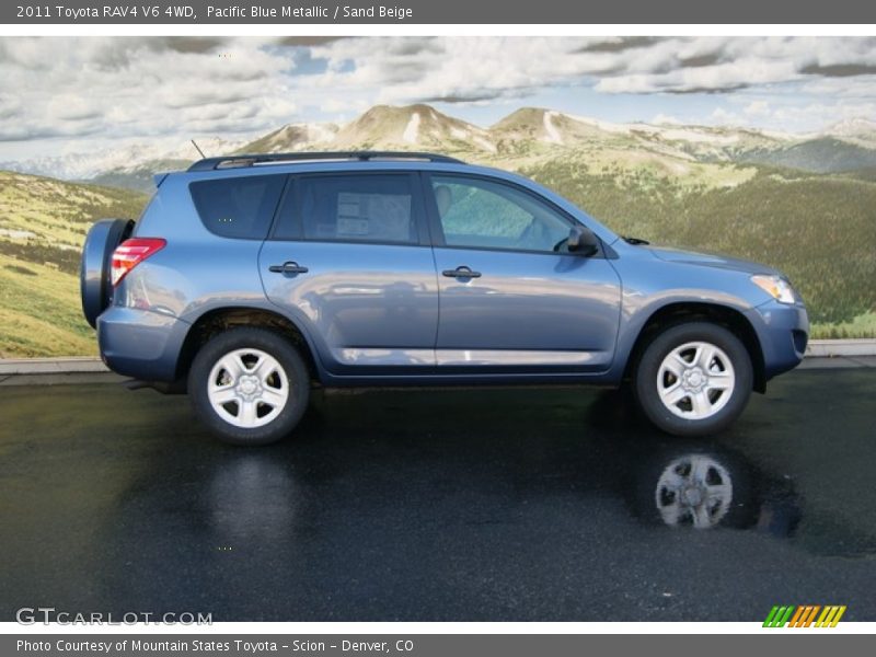 Pacific Blue Metallic / Sand Beige 2011 Toyota RAV4 V6 4WD