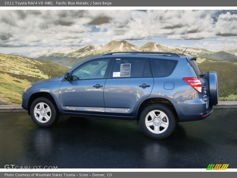 Pacific Blue Metallic / Sand Beige 2011 Toyota RAV4 V6 4WD