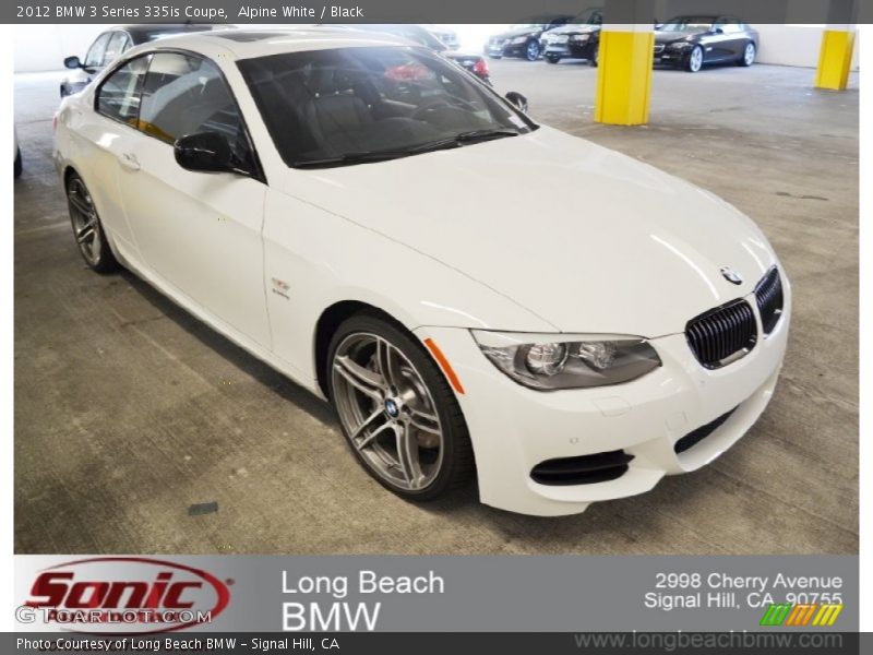 Alpine White / Black 2012 BMW 3 Series 335is Coupe