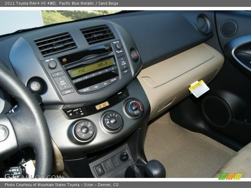 Pacific Blue Metallic / Sand Beige 2011 Toyota RAV4 V6 4WD