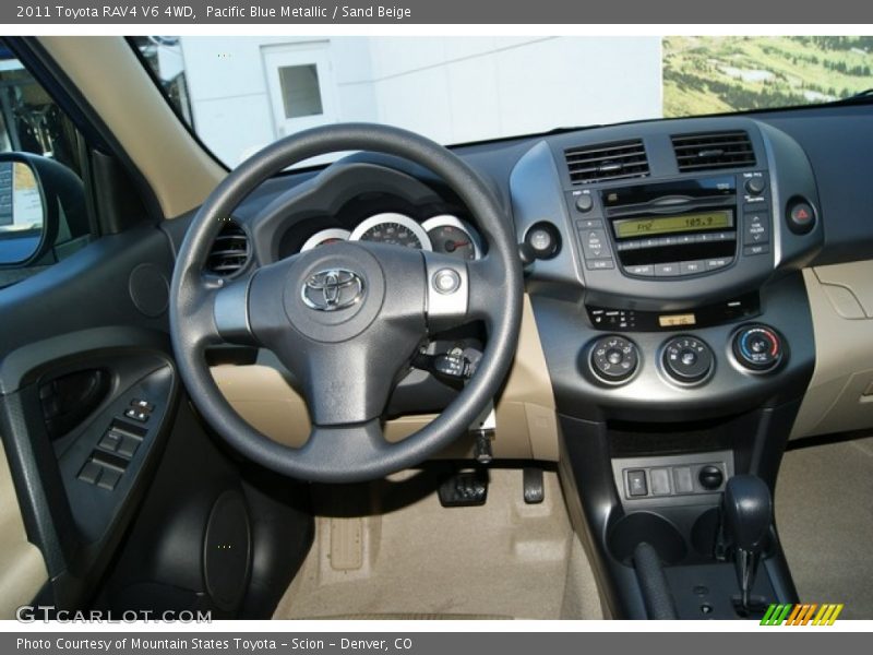 Pacific Blue Metallic / Sand Beige 2011 Toyota RAV4 V6 4WD
