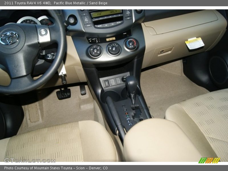 Pacific Blue Metallic / Sand Beige 2011 Toyota RAV4 V6 4WD