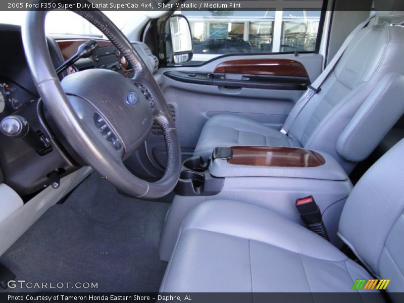  2005 F350 Super Duty Lariat SuperCab 4x4 Medium Flint Interior