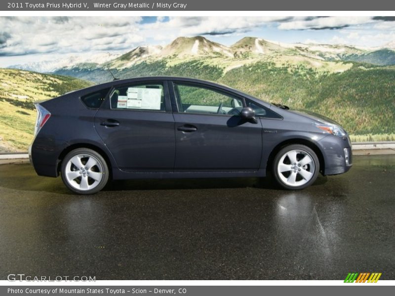 Winter Gray Metallic / Misty Gray 2011 Toyota Prius Hybrid V
