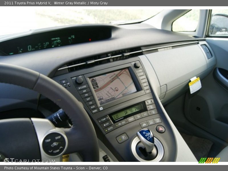 Winter Gray Metallic / Misty Gray 2011 Toyota Prius Hybrid V