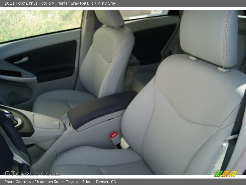 Winter Gray Metallic / Misty Gray 2011 Toyota Prius Hybrid V