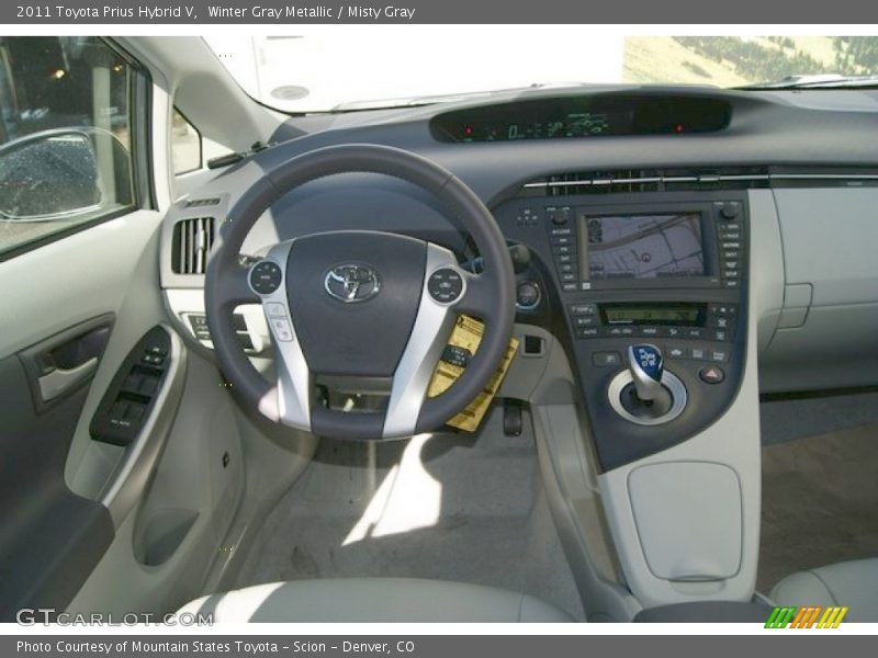 Winter Gray Metallic / Misty Gray 2011 Toyota Prius Hybrid V