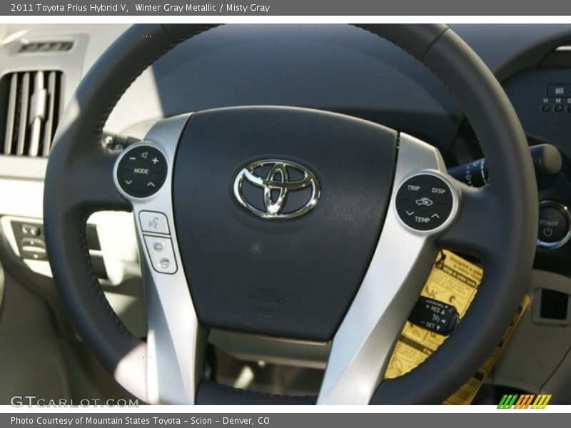 Winter Gray Metallic / Misty Gray 2011 Toyota Prius Hybrid V