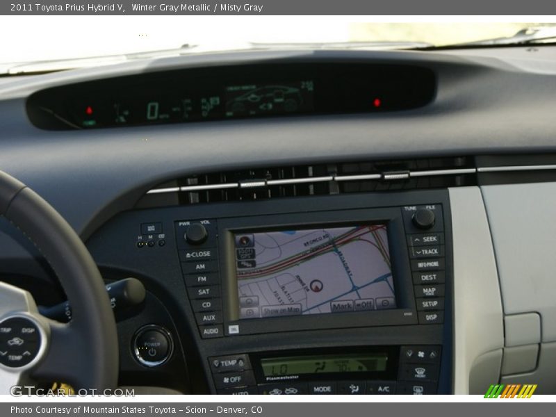 Winter Gray Metallic / Misty Gray 2011 Toyota Prius Hybrid V