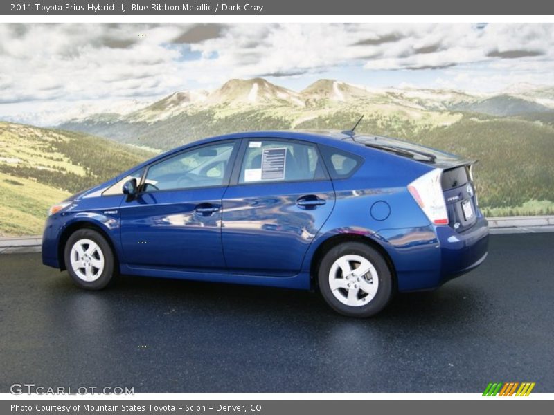 Blue Ribbon Metallic / Dark Gray 2011 Toyota Prius Hybrid III