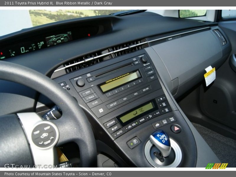 Blue Ribbon Metallic / Dark Gray 2011 Toyota Prius Hybrid III