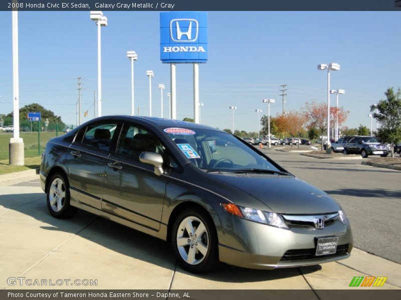 Galaxy Gray Metallic / Gray 2008 Honda Civic EX Sedan