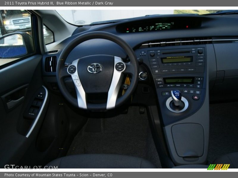 Blue Ribbon Metallic / Dark Gray 2011 Toyota Prius Hybrid III
