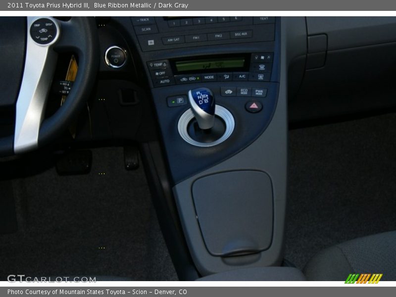 Blue Ribbon Metallic / Dark Gray 2011 Toyota Prius Hybrid III