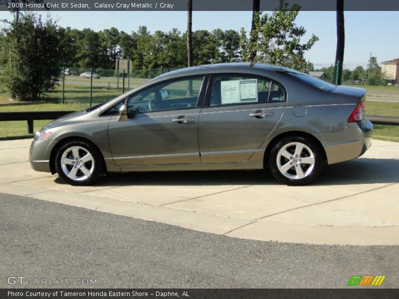 Galaxy Gray Metallic / Gray 2008 Honda Civic EX Sedan