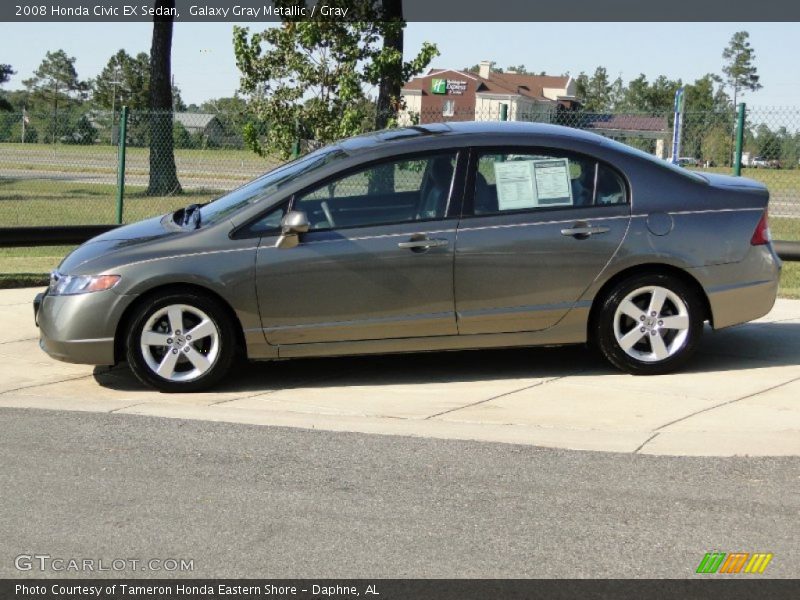 Galaxy Gray Metallic / Gray 2008 Honda Civic EX Sedan