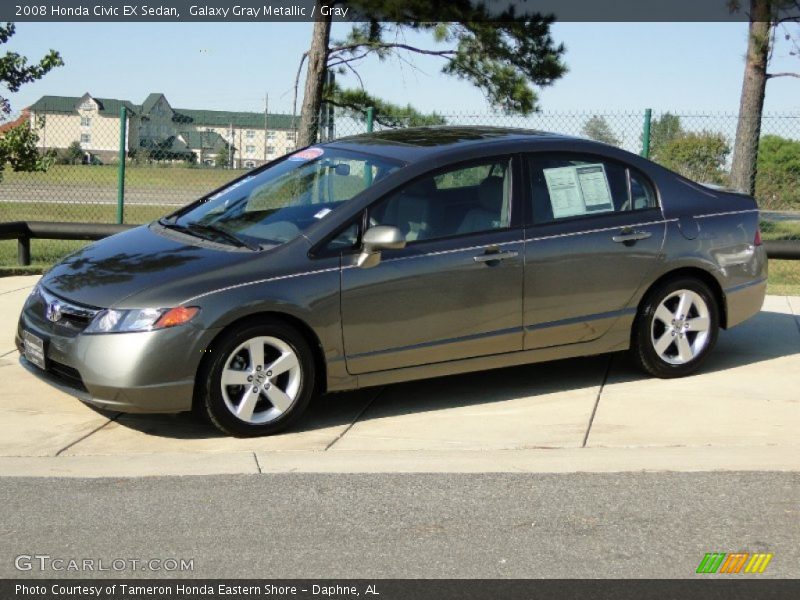 Galaxy Gray Metallic / Gray 2008 Honda Civic EX Sedan