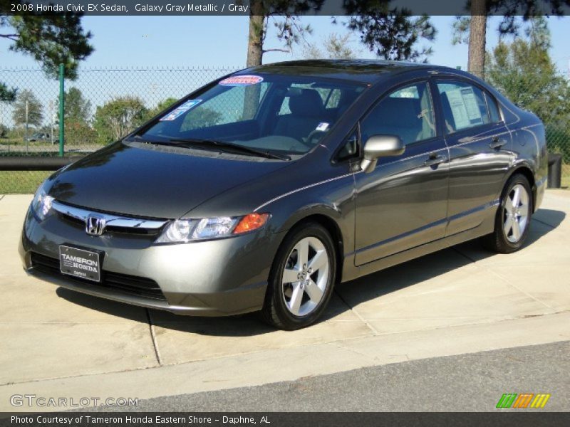 Galaxy Gray Metallic / Gray 2008 Honda Civic EX Sedan