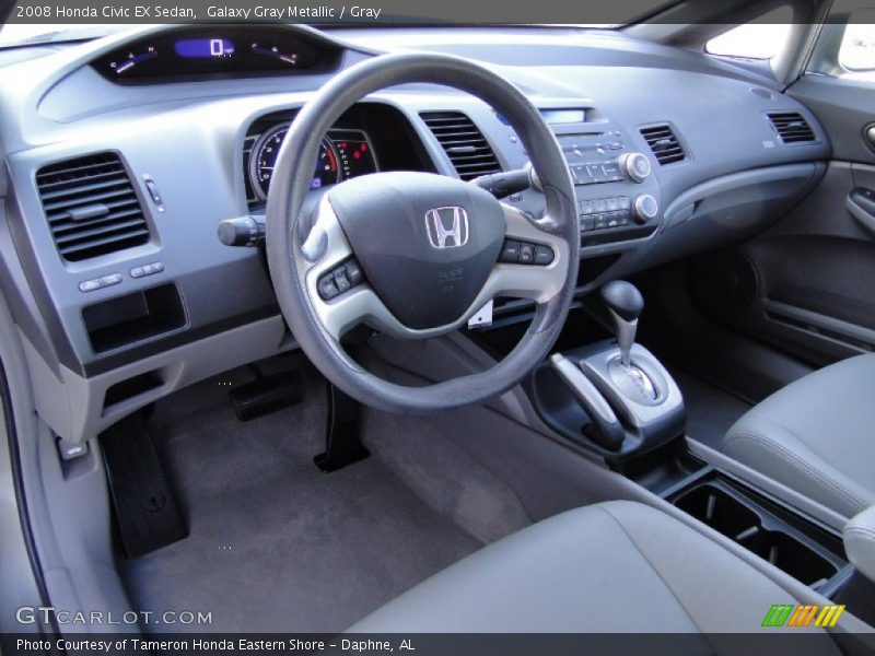 Galaxy Gray Metallic / Gray 2008 Honda Civic EX Sedan