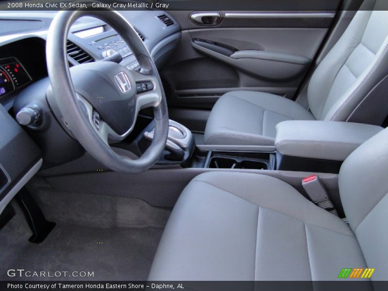 Galaxy Gray Metallic / Gray 2008 Honda Civic EX Sedan
