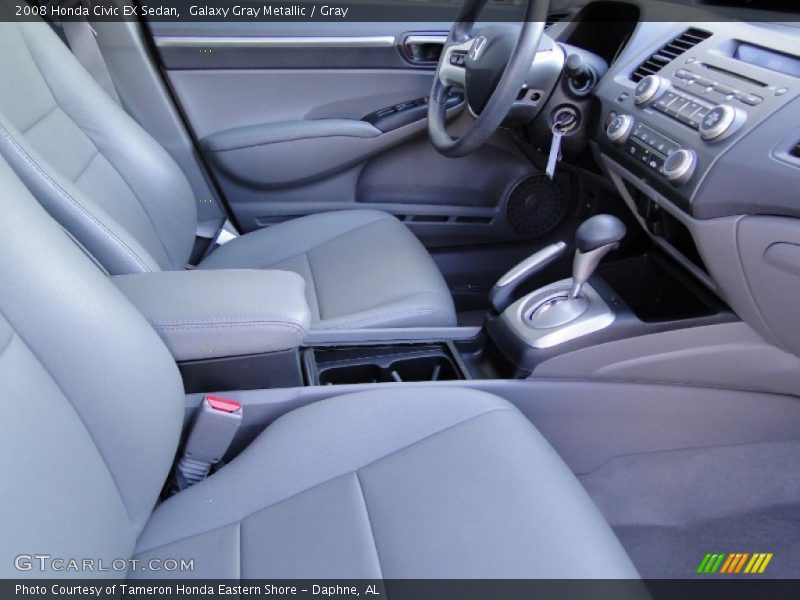 Galaxy Gray Metallic / Gray 2008 Honda Civic EX Sedan