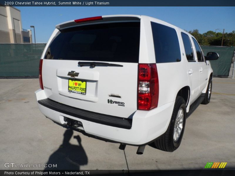 Summit White / Light Titanium 2009 Chevrolet Tahoe Hybrid