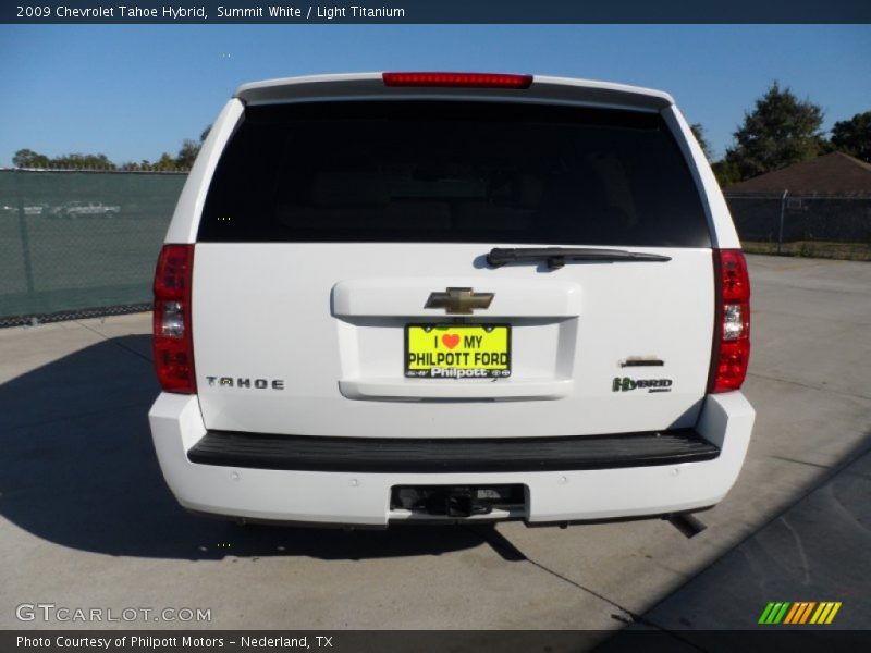 Summit White / Light Titanium 2009 Chevrolet Tahoe Hybrid