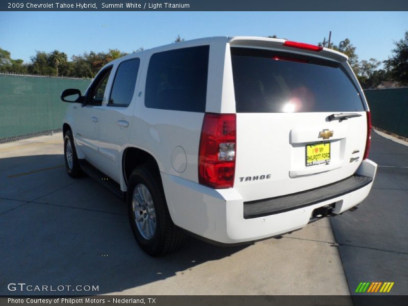 Summit White / Light Titanium 2009 Chevrolet Tahoe Hybrid