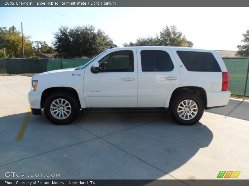 Summit White / Light Titanium 2009 Chevrolet Tahoe Hybrid