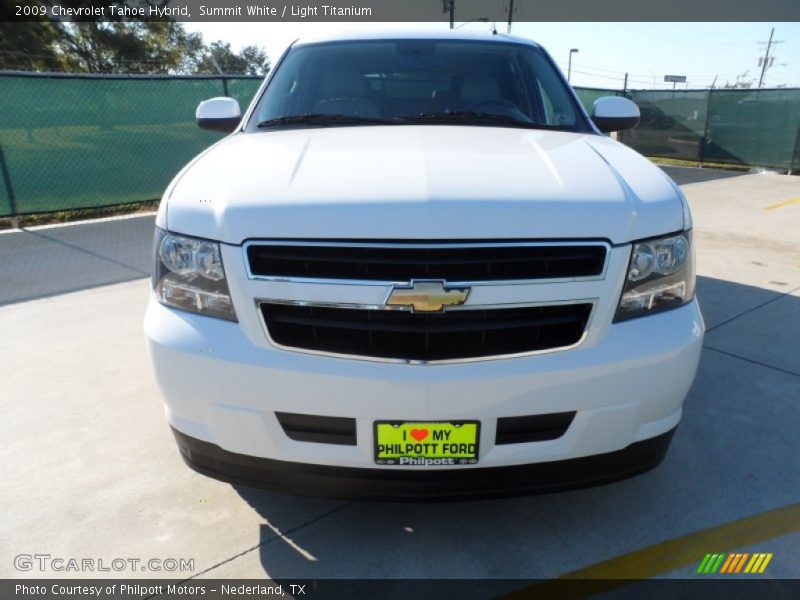 Summit White / Light Titanium 2009 Chevrolet Tahoe Hybrid