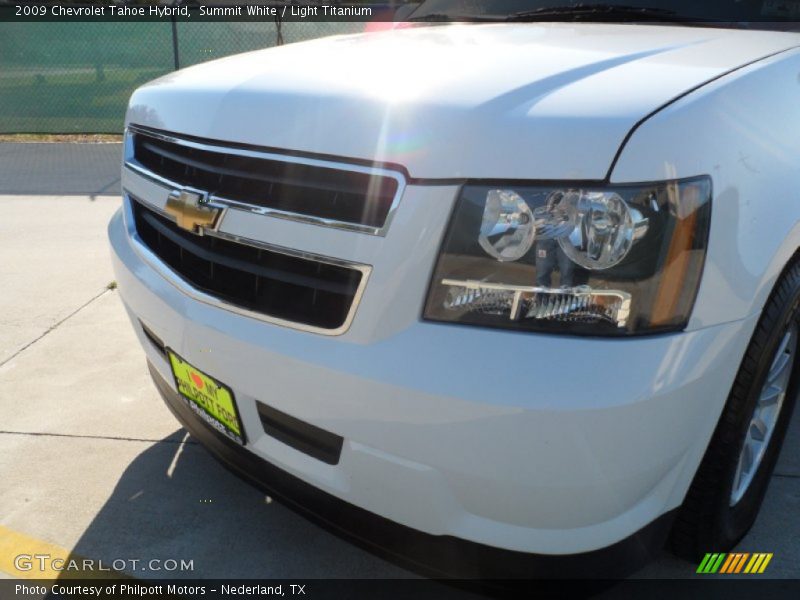 Summit White / Light Titanium 2009 Chevrolet Tahoe Hybrid