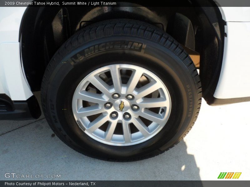 Summit White / Light Titanium 2009 Chevrolet Tahoe Hybrid