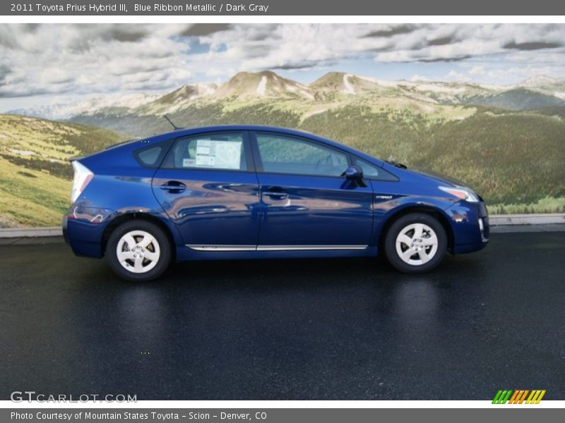 Blue Ribbon Metallic / Dark Gray 2011 Toyota Prius Hybrid III