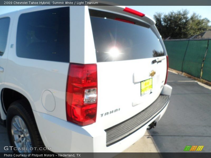 Summit White / Light Titanium 2009 Chevrolet Tahoe Hybrid