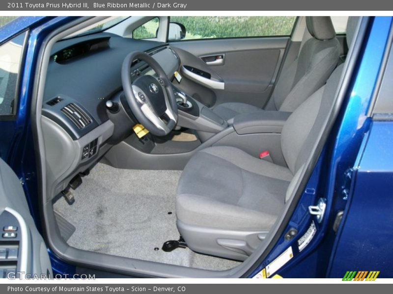 Blue Ribbon Metallic / Dark Gray 2011 Toyota Prius Hybrid III