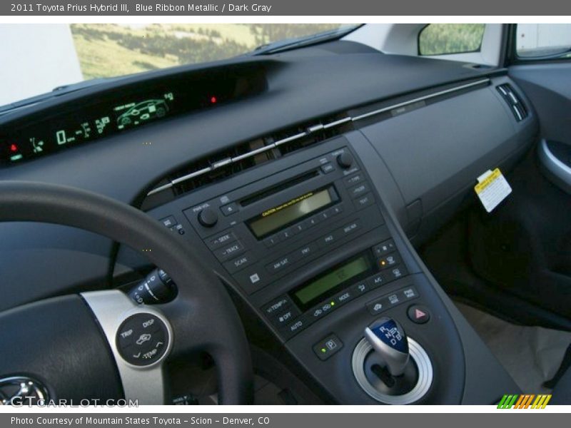 Blue Ribbon Metallic / Dark Gray 2011 Toyota Prius Hybrid III