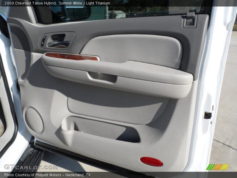 Summit White / Light Titanium 2009 Chevrolet Tahoe Hybrid