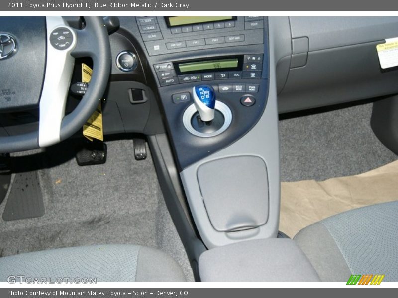 Blue Ribbon Metallic / Dark Gray 2011 Toyota Prius Hybrid III