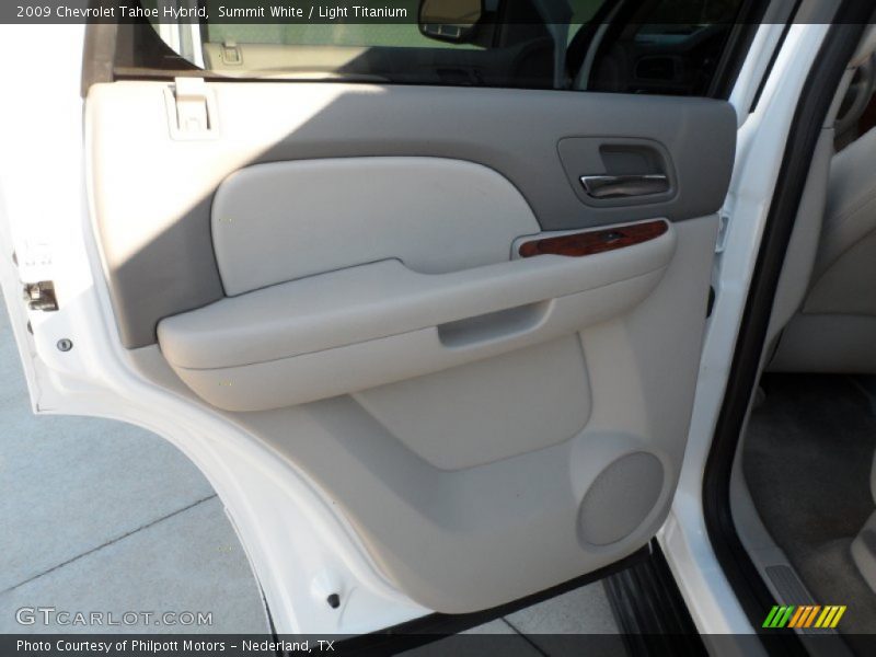Summit White / Light Titanium 2009 Chevrolet Tahoe Hybrid