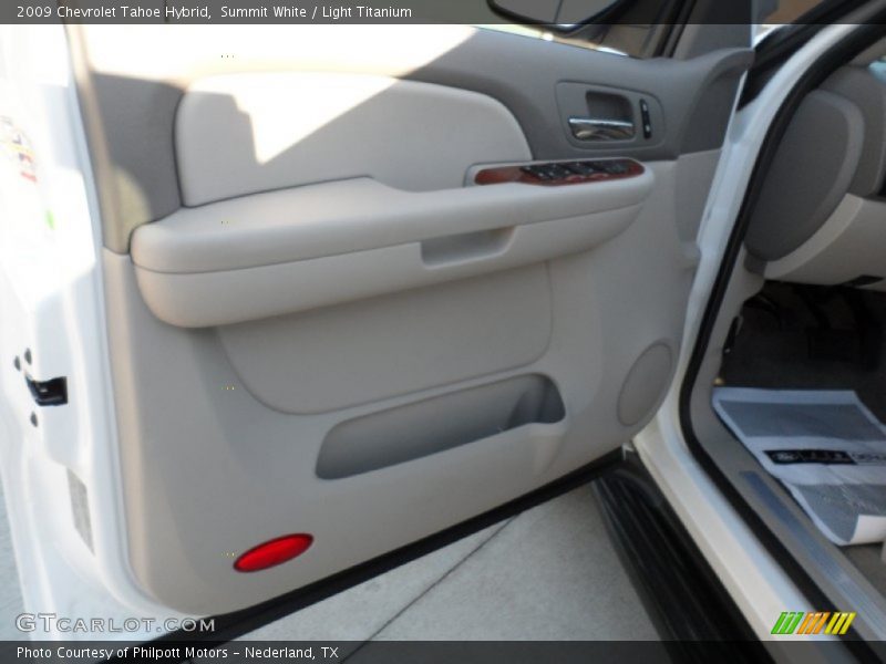 Summit White / Light Titanium 2009 Chevrolet Tahoe Hybrid
