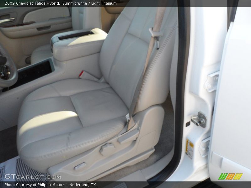 Summit White / Light Titanium 2009 Chevrolet Tahoe Hybrid