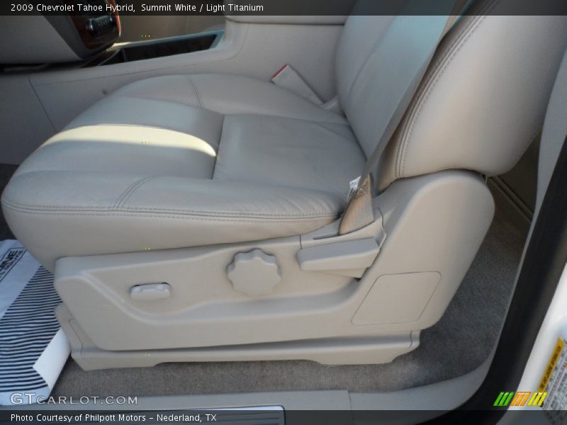 Summit White / Light Titanium 2009 Chevrolet Tahoe Hybrid