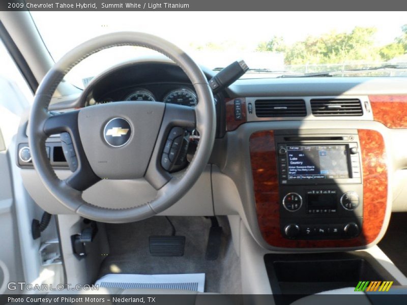 Summit White / Light Titanium 2009 Chevrolet Tahoe Hybrid