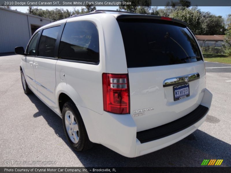 Stone White / Dark Slate Gray/Light Shale 2010 Dodge Grand Caravan SXT