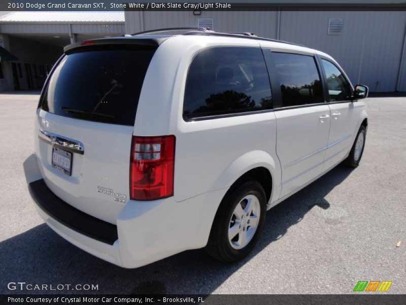 Stone White / Dark Slate Gray/Light Shale 2010 Dodge Grand Caravan SXT