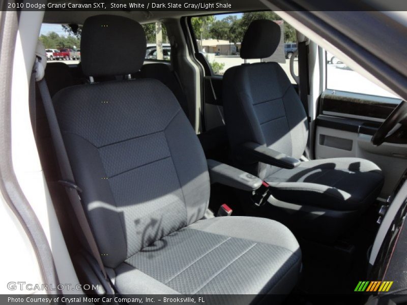 Stone White / Dark Slate Gray/Light Shale 2010 Dodge Grand Caravan SXT