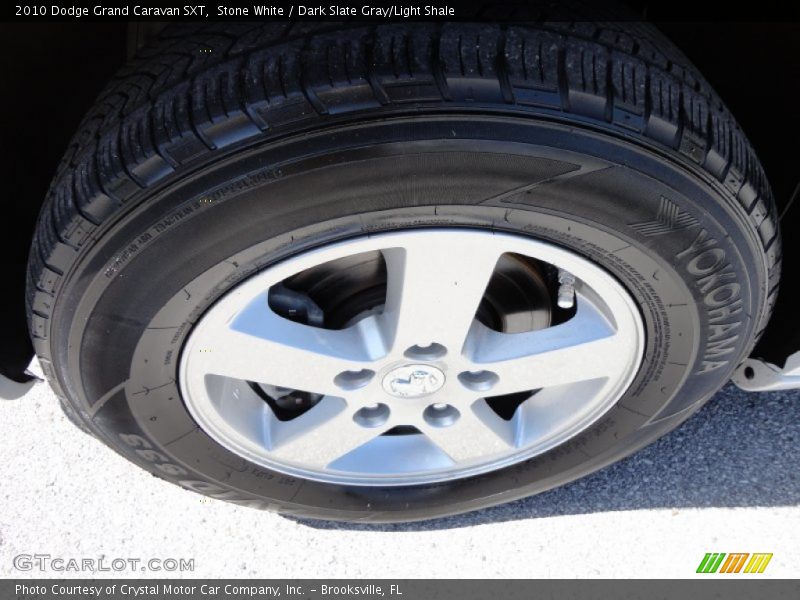 Stone White / Dark Slate Gray/Light Shale 2010 Dodge Grand Caravan SXT