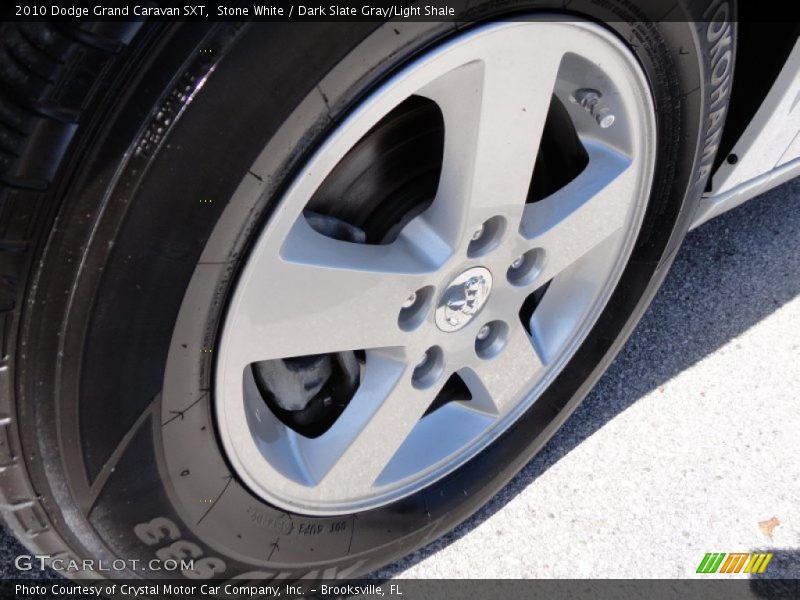 Stone White / Dark Slate Gray/Light Shale 2010 Dodge Grand Caravan SXT