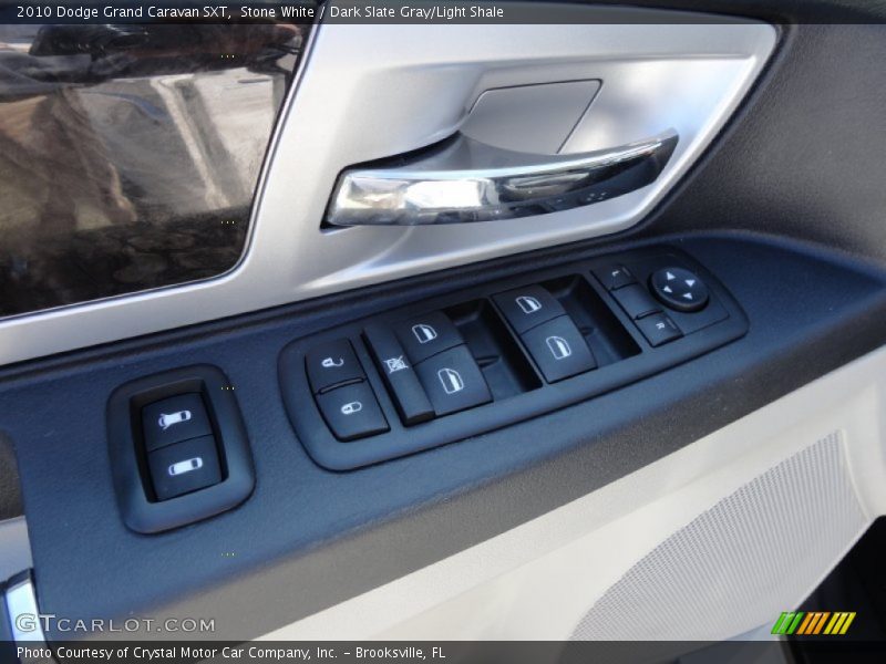 Stone White / Dark Slate Gray/Light Shale 2010 Dodge Grand Caravan SXT