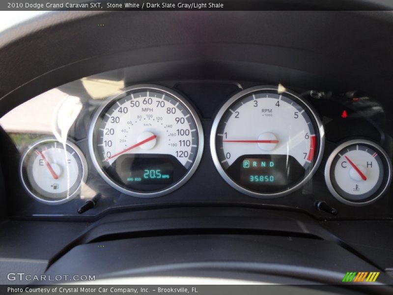 Stone White / Dark Slate Gray/Light Shale 2010 Dodge Grand Caravan SXT